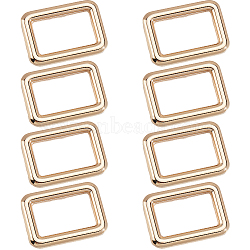 8Pcs Zinc Alloy Rectangle Buckle Ring, Webbing Belts Buckles, for Luggage Belt Craft DIY Accessories, Golden, 35x24mm(PURS-SP0001-05LG)