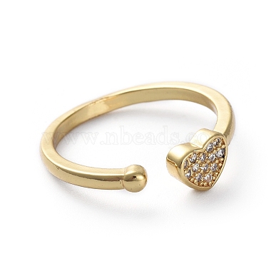 Adjustable Brass Cuff Finger Rings(RJEW-G096-25G)-2