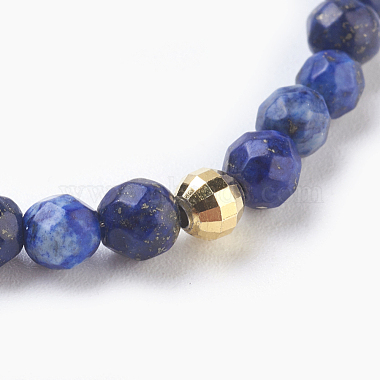 Natural Lapis Lazuli and Agate Beaded Necklaces(NJEW-JN02241)-2