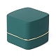 正方形のプラスチック製ジュエリーリングボックス(OBOX-F005-01A)-1