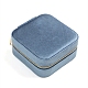 Square Velet Zipper Jewelry Set Boxes(CON-PW0001-184D)-1
