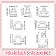 1400Pcs 7 Style AS Plastic Charm Base Settings(FIND-AR0004-30)-2