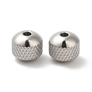 304 Stainless Steel Bead, Round, Stainless Steel Color, 8mm, Hole: 2mm(STAS-H214-28C-P)