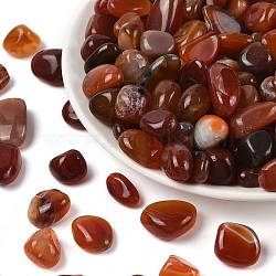 Dyed & Heated Natural Agate Beads, No Hole, Nuggets, Red, 16~20mm(X1-G-J402-03C-01)