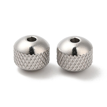 304 Stainless Steel Bead, Round, Stainless Steel Color, 8mm, Hole: 2mm
