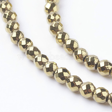 Non-Magnetic Synthetic Hematite Beads Strands(X-G-G092-3mm-1)-3