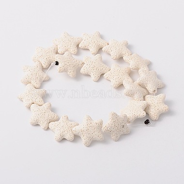 Star Synthetic Lava Rock Beads Strands(G-N0099-11)-2
