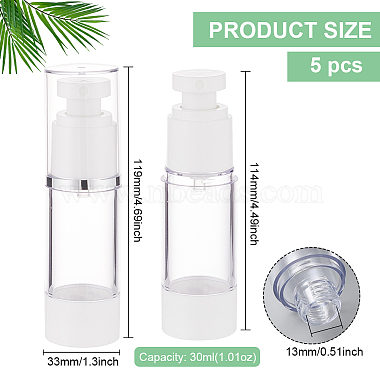 Plastic Empty Refillable Airless Pump Bottle(AJEW-WH0258-868A)-2
