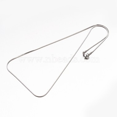 304 Stainless Steel Snake Chain Necklaces(NJEW-E026-12)-3