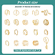 20Pcs 20 Style Multi Line & Leaf & Criss Cross Alloy & Iron Cuff Earrings for Women(EJEW-AN0003-53)-7