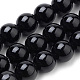 Natural Black Onyx Beads Strands(G-S259-19-10mm)-1