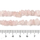 rose naturelle puce de quartz brins de perles(G-M205-02A)-4