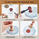 Retro Christmas Golden Tone Brass Sealing Wax Stamp Head(AJEW-WH0208-816)-4