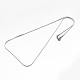 304 Stainless Steel Snake Chain Necklaces(NJEW-E026-12)-3