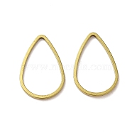 Brass Linking Rings, Golden, Teardrop, 21.5x14x1mm, Inner Diameter: 19.5x12mm(KK-K357-05B-G)