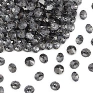 Preciosa&reg MAXIMA Crystal Round Stones, Czech Crystal, Aluminium Layer, Round(431 11 615 Chaton), 00030 260 NightFall, SS8/PP17(2.3~2.5mm)(Y-PRC-RBSS8-00030-260)