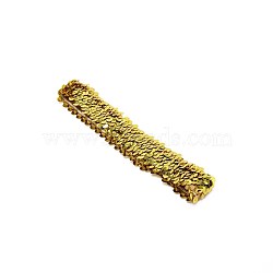 Yarn & Rubber Elastic Headbands, with Plastic Paillette/Sequins, Hair Accessories, Gold, 170~180x29mm(OHAR-WH0011-07A)