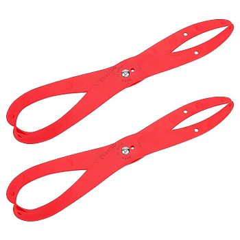 Plastic Caliper, Clay Sculpture Ceramic Measuring Pottery Tool, for Carving, Shaping, Clay Sculpture, Modeling, Red, 310x68x20mm