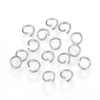 304 Stainless Steel Open Jump Rings, Metal Connectors for DIY Jewelry Crafting and Keychain Accessories, Stainless Steel Color, 22 Gauge, 4x0.6mm, Inner Diameter: 3mm