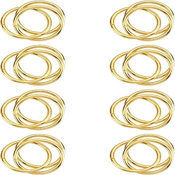 Fingerinspire Iron Napkin Rings, Napkin Holder Adornment, Restaurant Daily Accessaries, Ring, Golden, 45x4mm, 8pcs