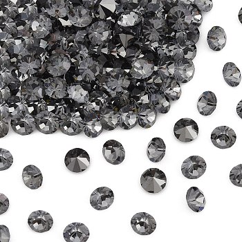 Preciosa&reg MAXIMA Crystal Round Stones, Czech Crystal, Aluminium Layer, Round(431 11 615 Chaton), 00030 260 NightFall, SS8/PP17(2.3~2.5mm)