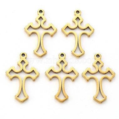 Golden Cross 304 Stainless Steel Pendants