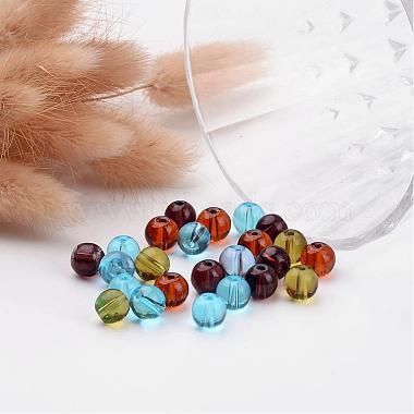 Mixed Color Round Glass Beads(X-GR8mm)-3