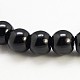 Black Glass Pearl Round Loose Beads For Jewelry Necklace Craft Making(X-HY-10D-B20)-1