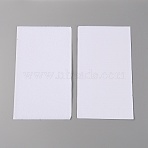 Rectangle Self Adhesive Polyester & Nylon Hook and Loop Tapes, White, 200x100x3mm(DIY-WH0223-94B)