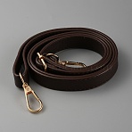 Adjustable PU Leather Bag Shoulder Straps, with Alloy Swivel Clasps, Coconut Brown, 71.5~132x1.85cm(FIND-WH0137-13C)