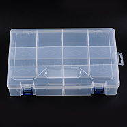 Plastic Bead Containers, 10 Compartments, about 29.6cm long, 19.6cm wide, 6cm high(C102Y)