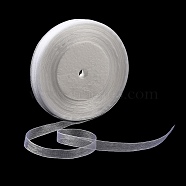 Organza Ribbon, White, 3/8 inch(10mm), 50yards/roll(45.72m/roll), 10rolls/group, 500yards/group(457.2m/group)(RS10mmY001)