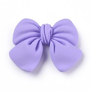 Flatback Resin Cabochons, Bowknot, for DIY Accessories Making, Lilac, 24x29x6mm(RESI-CJC0001-56C)