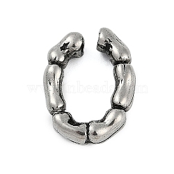 304 Stainless Steel Quick Link Connectors, Oval, Antique Silver, 17x13.5x5mm(STAS-F310-26AS)