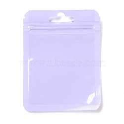 Rectangle Plastic Zip Lock Gift Bags, with Transparence Windows Resealable Bags, Lilac, 10x7.5x0.15cm, Unilateral Thickness: 2.5 Mil(0.065mm)(OPP-B006-02A-03)