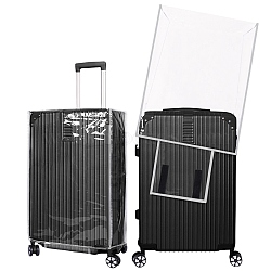 Transparent PVC Luggage Cover, Clear Travel Suitcase Protector, for 24inch Suitcase, Clear, 425x270x525mm(AJEW-WH20080-52P)
