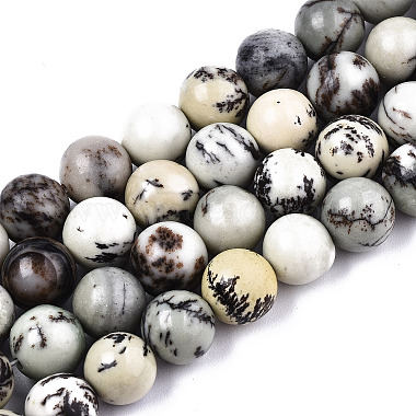 Colorful Round Dendritic Jasper Beads