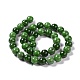Synthetic Green Strawberry Quartz (Glass) Beads Strands(G-C239-02C-1)-2