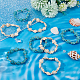 8Pcs 2 Colors Dyed Synthetic Turquoise Tortoise Beaded Stretch Bracelets Set for Women(BJEW-DC0001-04)-4