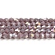 Opaque Solid Color Electroplate Glass Beads Strands(GLAA-F029-P4mm-A13)-1