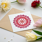Mandala Theme Carbon Steel Cutting Dies Stencils, for DIY Scrapbooking, Photo Album, Decorative Embossing Paper Card, Flower, 79x158x0.8mm(DIY-WH0309-4021A)