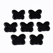 Natural Black Stone Beads, Butterfly, 14.5x20x4mm, Hole: 1.2mm(G-S366-067)