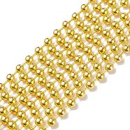 Brass Ball Chains, Long-Lasting Plated, Soldered, with Card Paper, Golden, 4.5mm(CHC-XCP0001-30G)