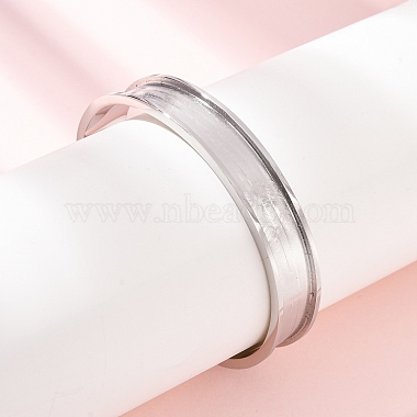 304 Stainless Steel Grooved Bangle Base(SA-CBACA70-03P)-1