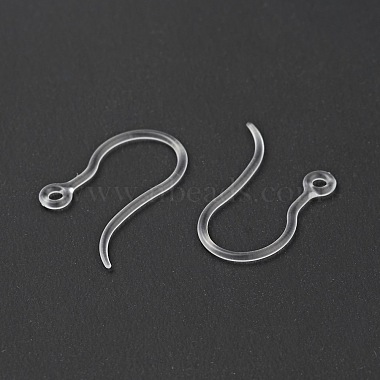 Transparent Resin Earring Hooks(RESI-G050-02)-3