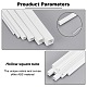 6 Style ABS Plastic Square Hollow Tube & Solid Rods(DIY-OC0011-71)-4