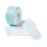 10 Yards Polyester Chiffon Ribbon, for DIY Jewelry Making, Pale Turquoise, 1- inch(25.5mm)(OCOR-C004-03M)