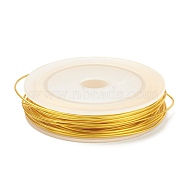 (Defective Closeout Sale:Defective Spool), Copper Craft Wire, Golden, 18 Gauge, 1mm, about 10m/roll(CWIR-XCP0002-04)