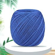 Polyester Lace Knitting Yarn, for Garments Scarves Sweater Shawl Hats, Royal Blue, 0.5~1mm, about 164.04 Yards(150m)/Skein(PW-WG6C4A3-01)