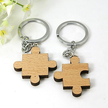 Romantic Gifts Ideas for Valentines Day Wood Hers & His Keychain(KEYC-E006-14)-2